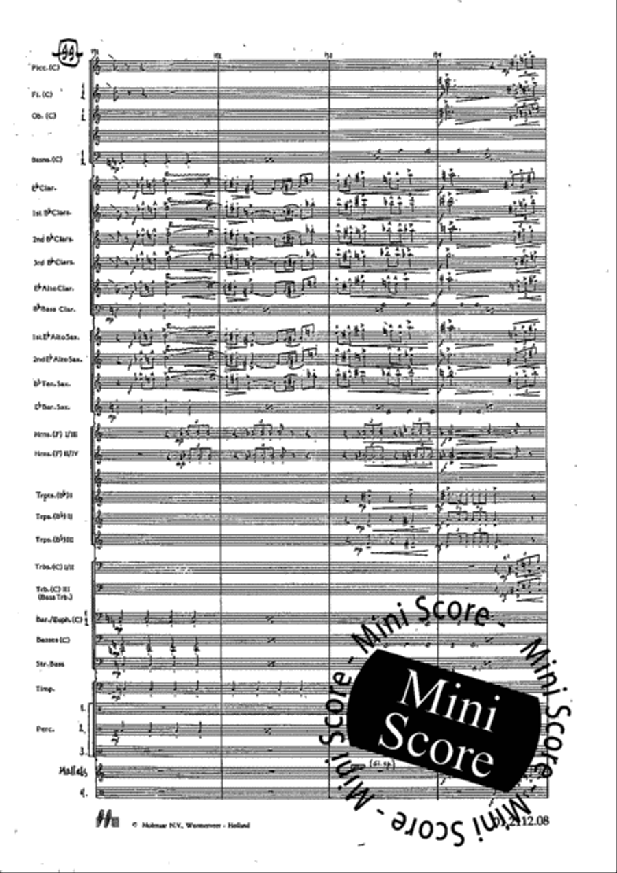 Tre Dodecapricci Concert Band scores gallery preview page 50