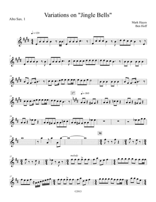 Jingle Bells for Sax Quartet