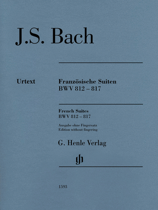 Book cover for French Suites BWV 812-817