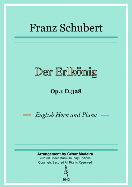 Der Erlkönig by Schubert - English Horn and Piano (Full Score and Parts) image number null