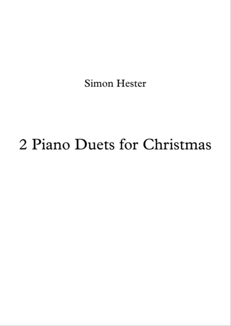 2 Christmas Duets for Piano (4 Hands) Piano Duet scores gallery preview page 1