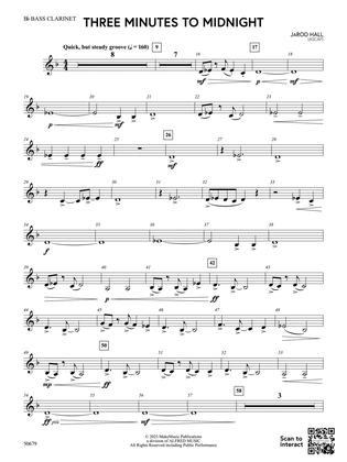 Book cover for Three Minutes to Midnight: B-flat Bass Clarinet