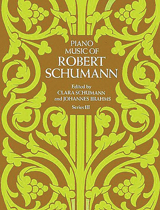 Book cover for Piano Music of Robert Schumann, Series III