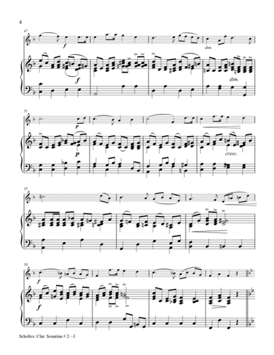 Clarinet Sonatina No. 3 in C Major with Piano Accompaniment
