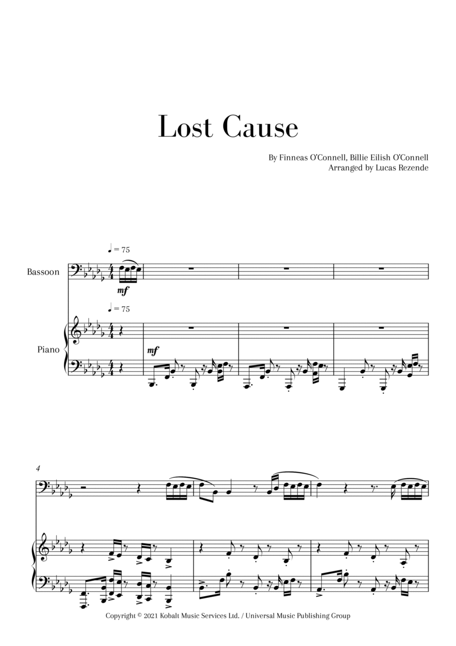 Lost Cause Small Ensemble scores gallery preview page 1