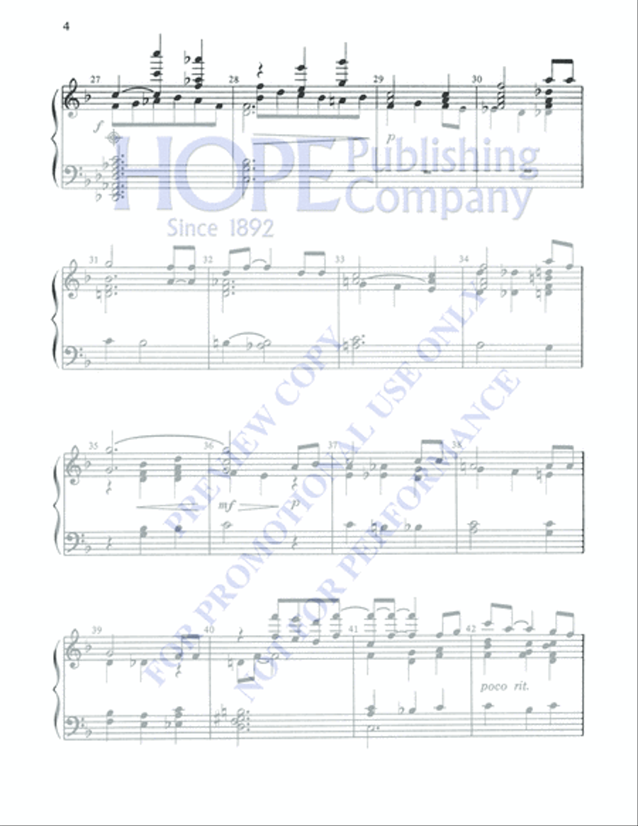 Precious Lord, Take My Hand 5-Octaves scores gallery preview page 5
