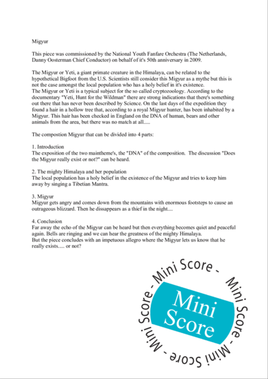 Migyur Fanfare Band scores gallery preview page 6