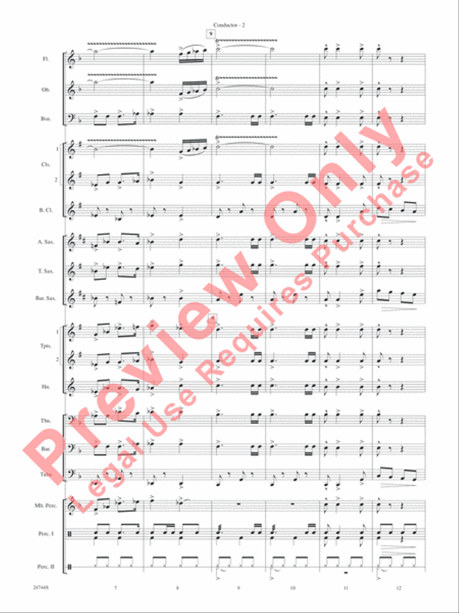 Down Home Christmas Concert Band scores gallery preview page 4