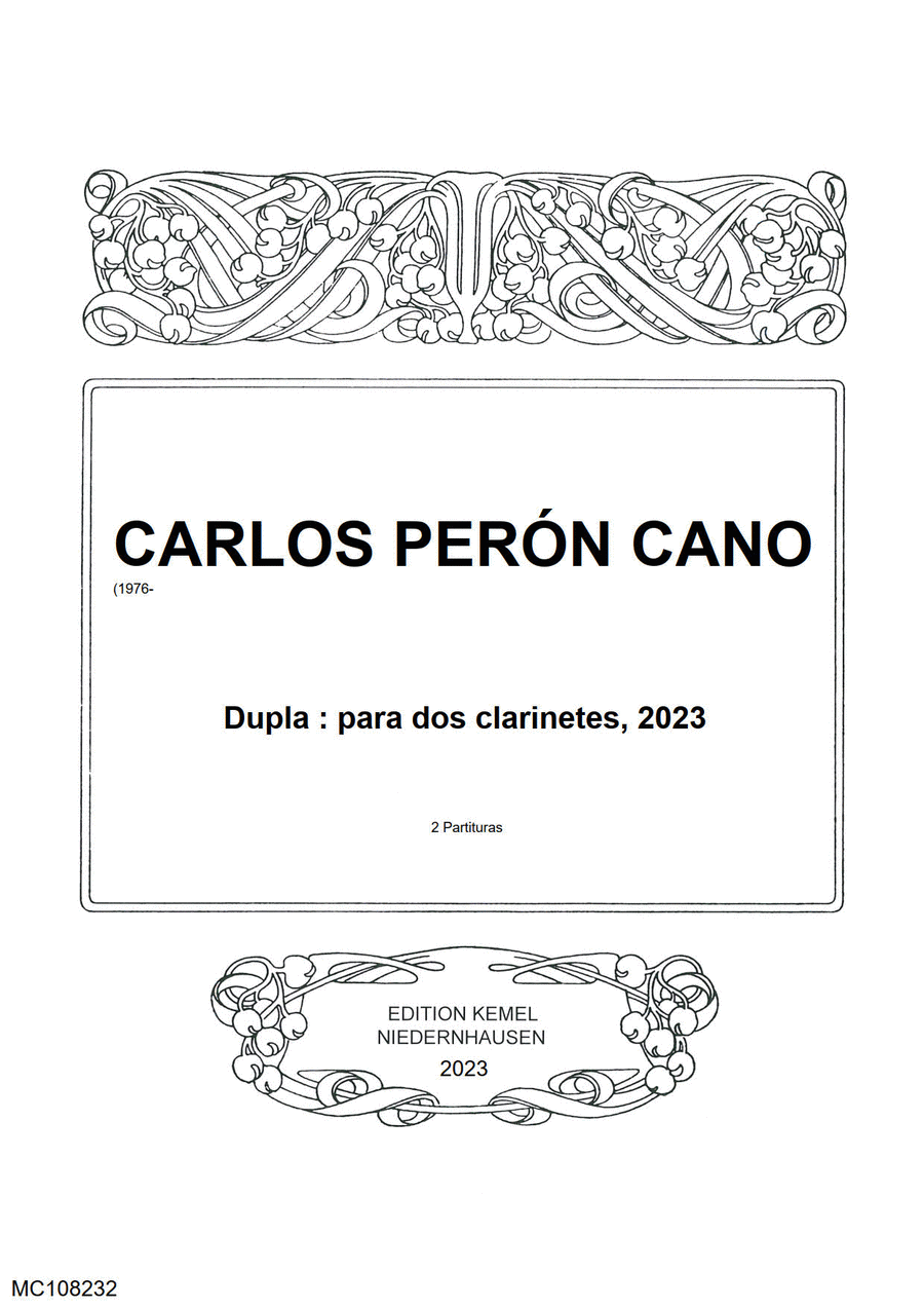 Dupla Clarinet Duet scores gallery preview page 1