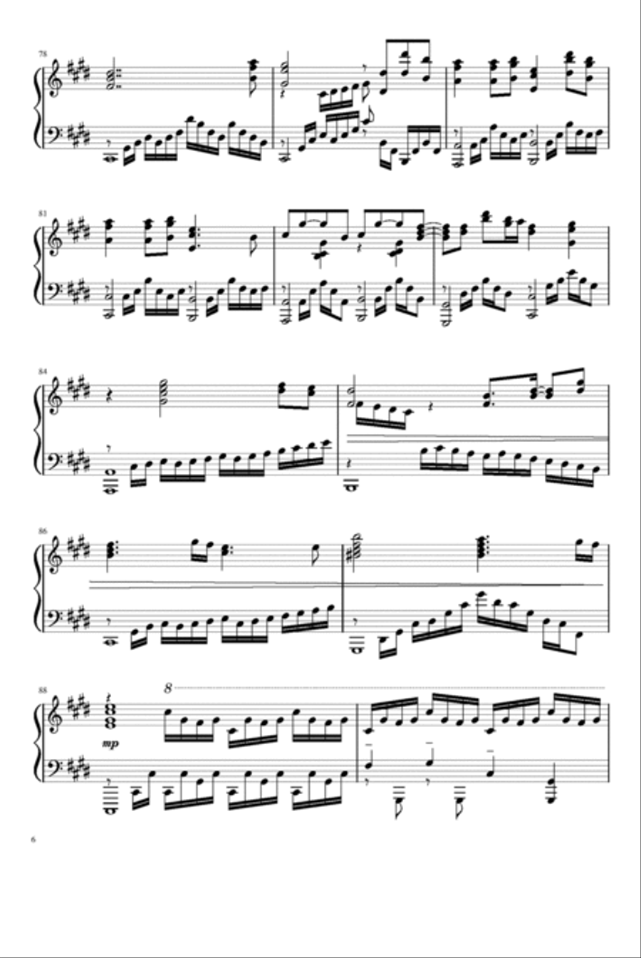 Styx Helix Piano Solo scores gallery preview page 6