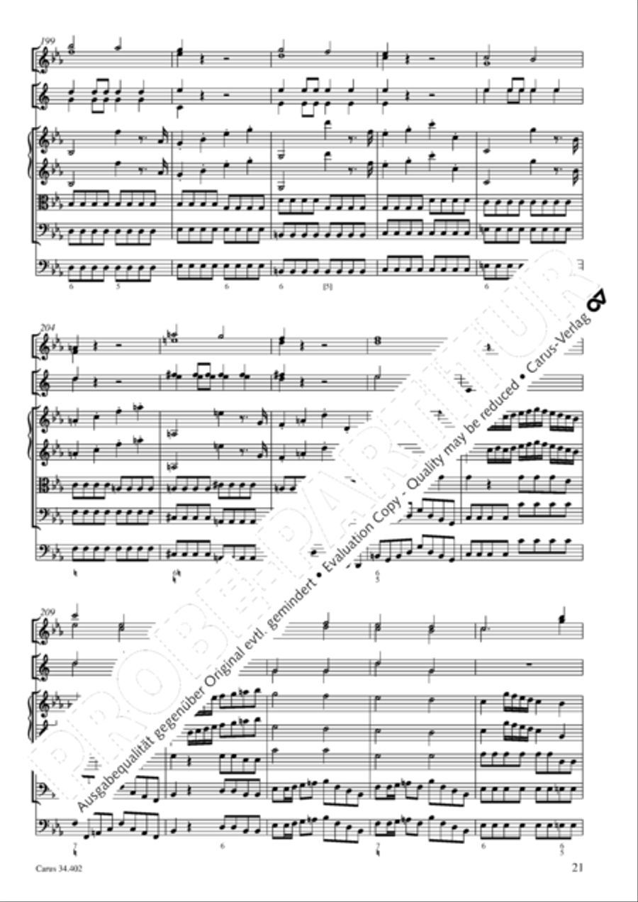 Concerto grosso for cembalo or piano Horn scores gallery preview page 22