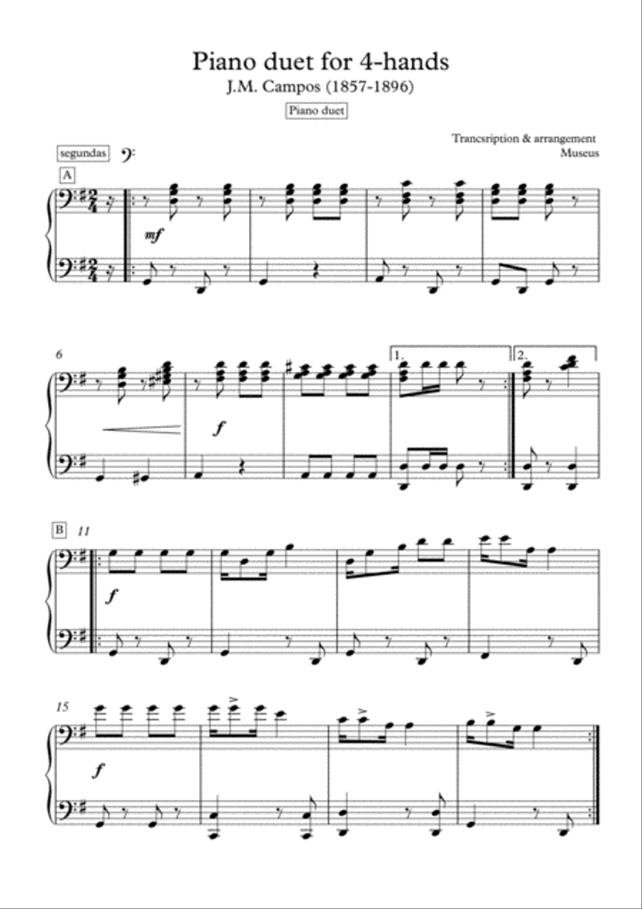 Piano duet is Fun 1 Piano, 4-Hands scores gallery preview page 5