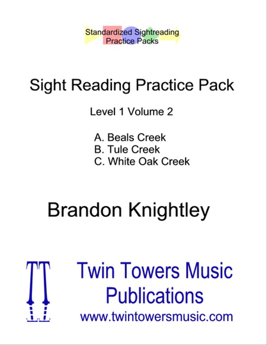 Sight Reading Practice Pack Level 1 Volume 2 Concert Band scores gallery preview page 1