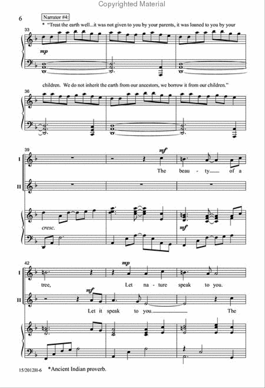 All Things are Connected 2-Part scores gallery preview page 6