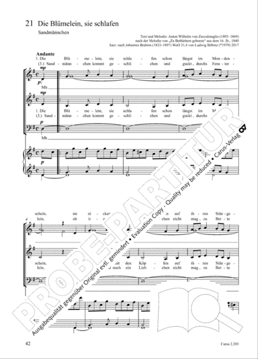 Loreley. Folk songs for choir (Loreley. Volkslieder fur Chor) Choir scores gallery preview page 49