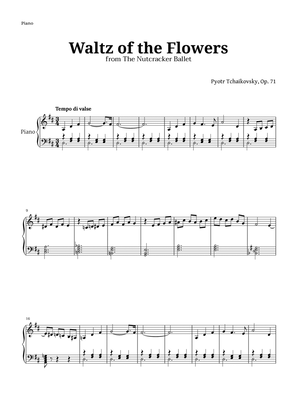 Waltz of the Flowers by Tchaikovsky for Intermediate Piano