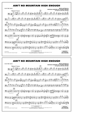 Book cover for Ain't No Mountain High Enough (arr. Michael Brown) - Electric Bass