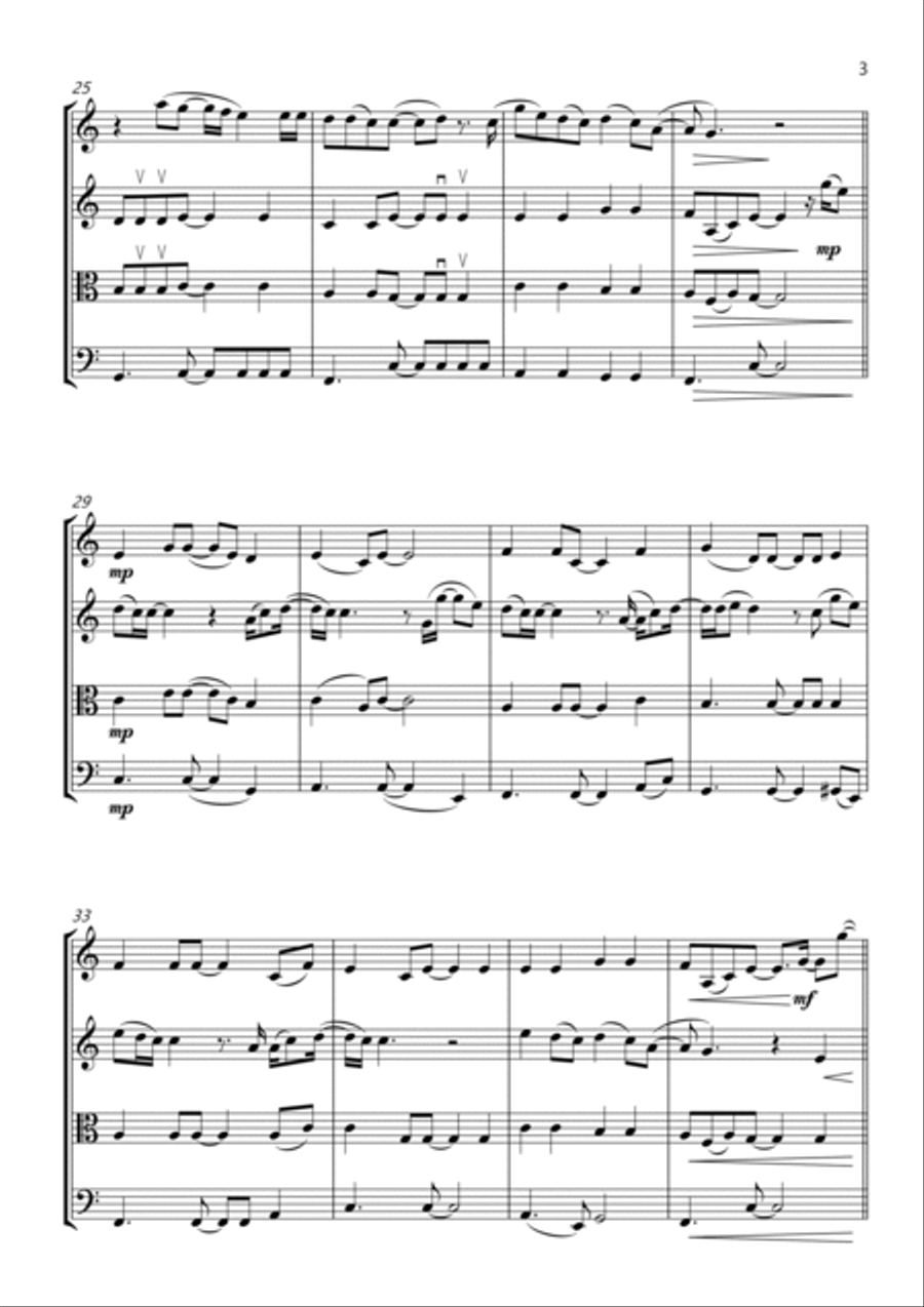 You Make It Real String Quartet scores gallery preview page 3