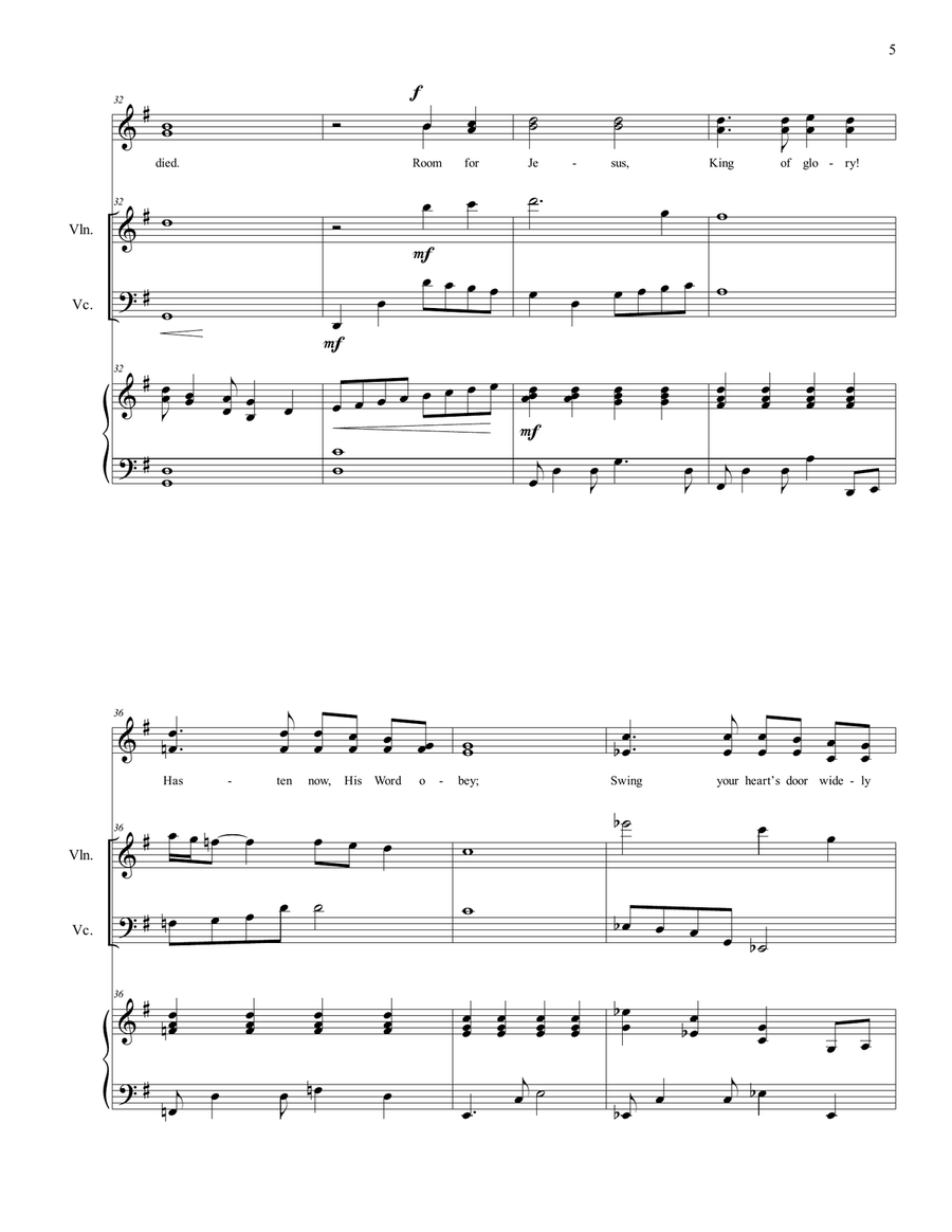 Have You Any Room for Jesus SA scores gallery preview page 5