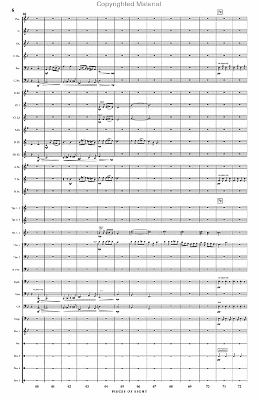 Pieces of Eight Pieces of Eight Concert Band scores gallery preview page 7