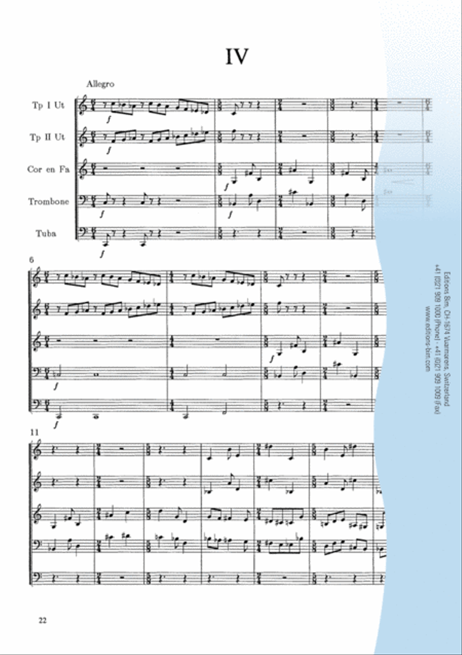 4 Sketches Brass Quintet scores gallery preview page 8