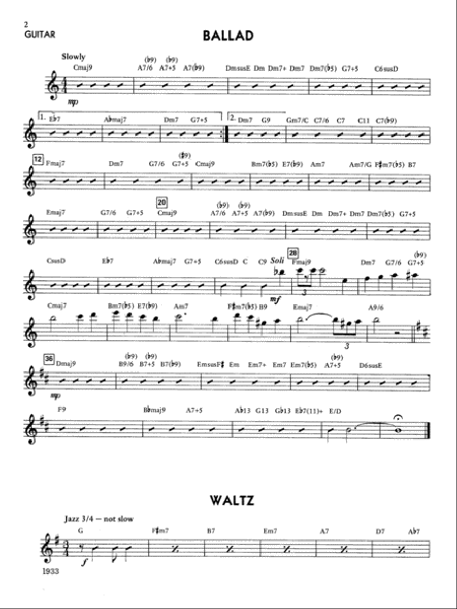 Jazz Suite for Strings and Rhythm: Guitar