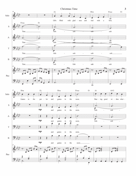 Christmas Time SATB+ Solo image number null