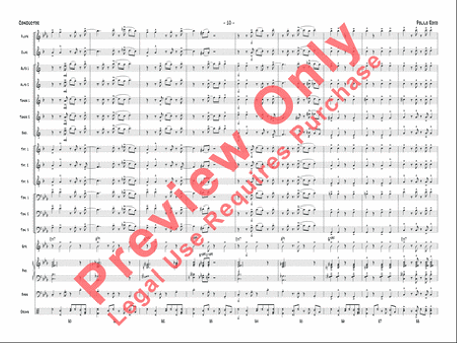Pollo Rojo Pollo Rojo Jazz Ensemble scores gallery preview page 11