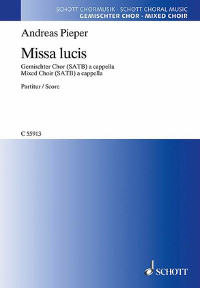 Book cover for Missa Lucis Mixed Choir A Cappella, Latin Satb