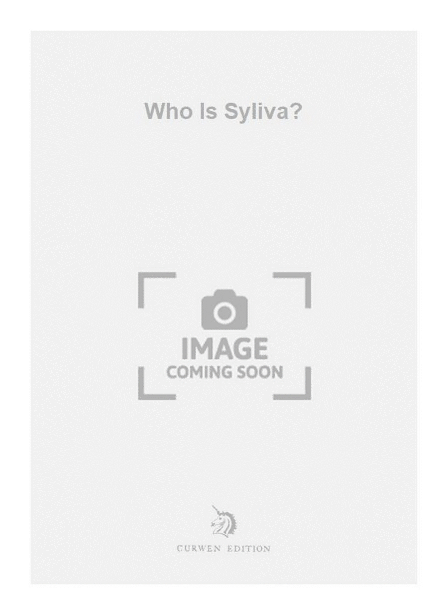 Who Is Syliva? 4-Part scores gallery preview page 1