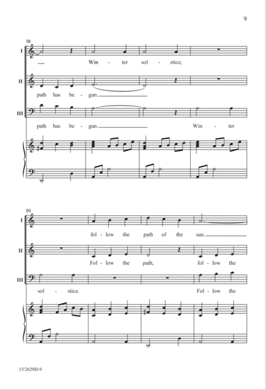 Winter Solstice 3-Part scores gallery preview page 9