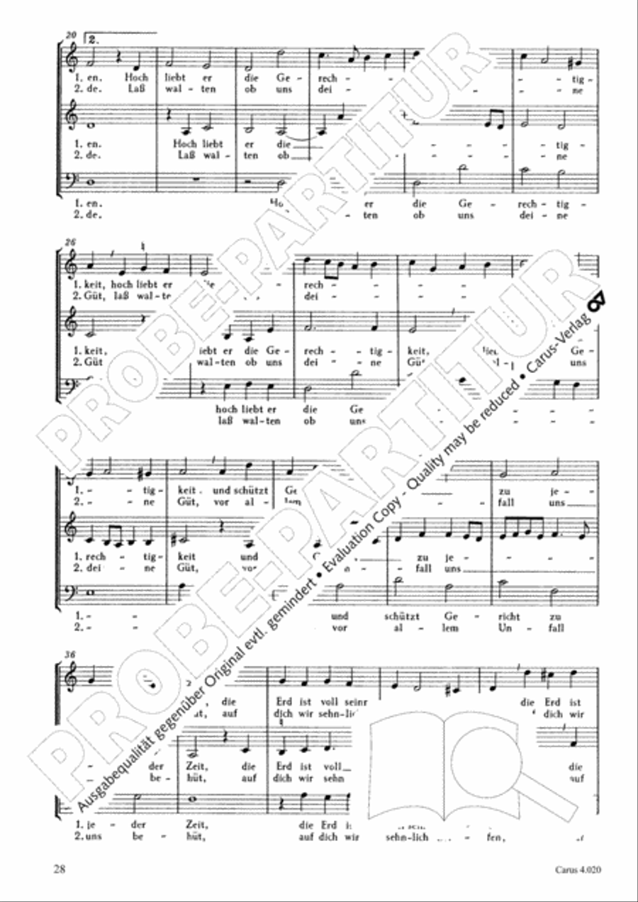 Calvisius: Tricinia. Psalmen und Motetten zu drei Stimmen Choir scores gallery preview page 29