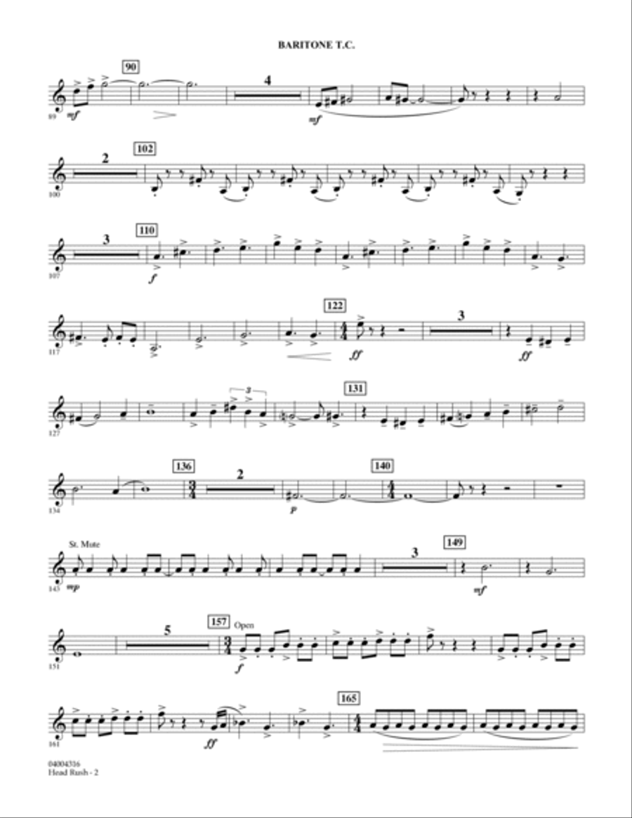 Head Rush - Baritone T.C. Baritone Horn TC scores gallery preview page 2