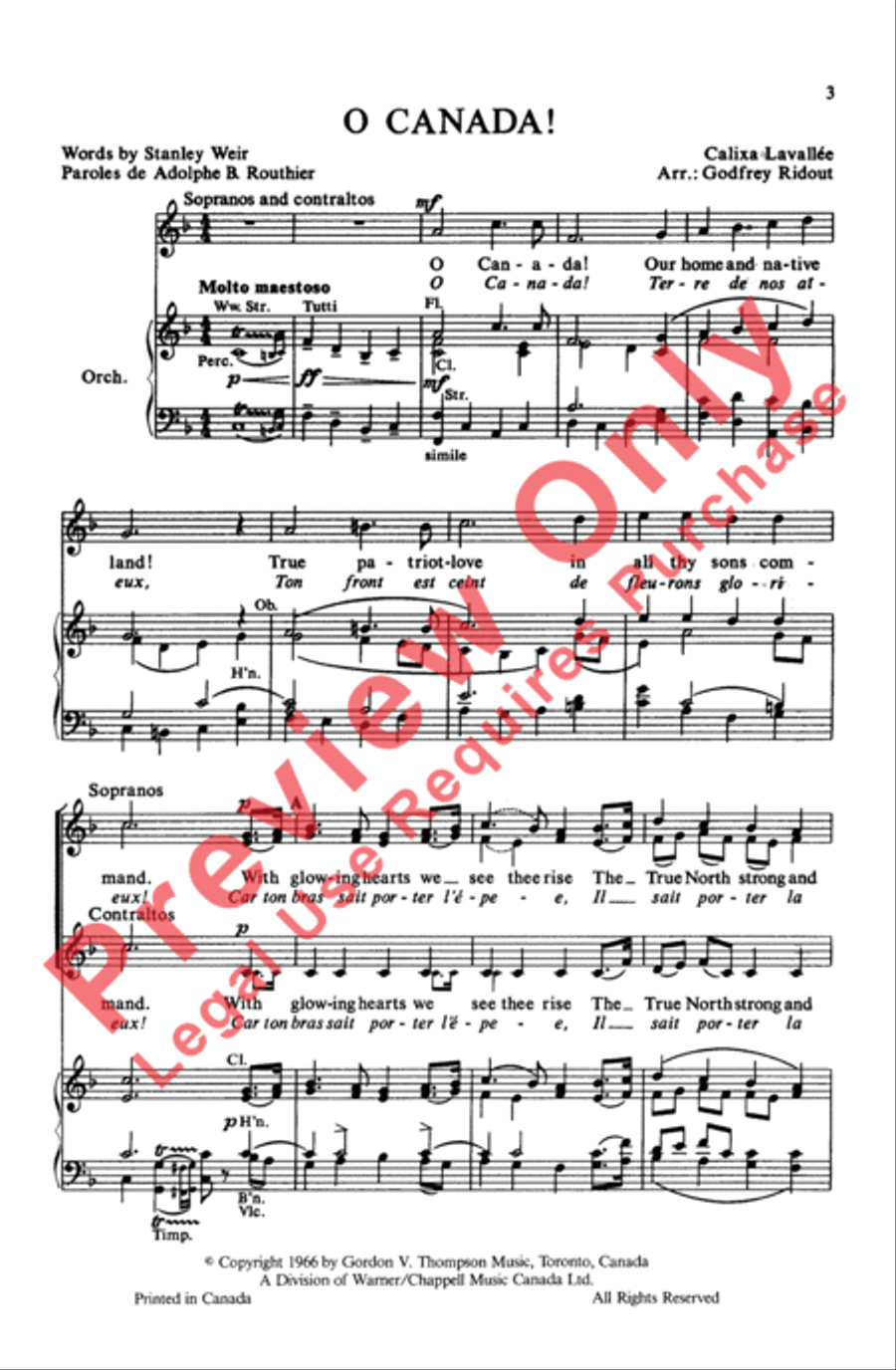 O Canada Women's Choir scores gallery preview page 2