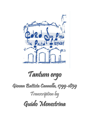Giovan Battista Cannella - Tantum Ergo TTB + Organo