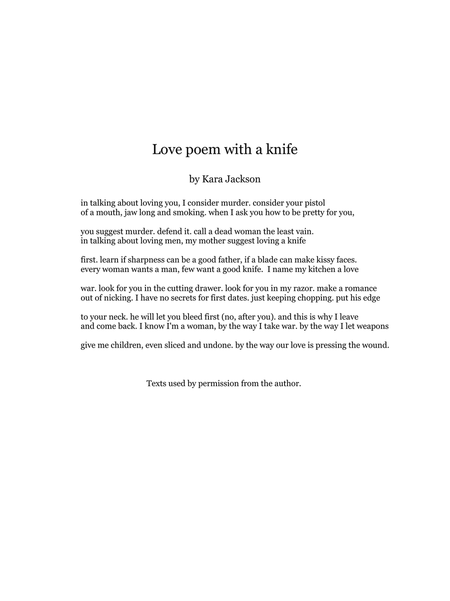Love poem with a knife Acoustic Guitar scores gallery preview page 4