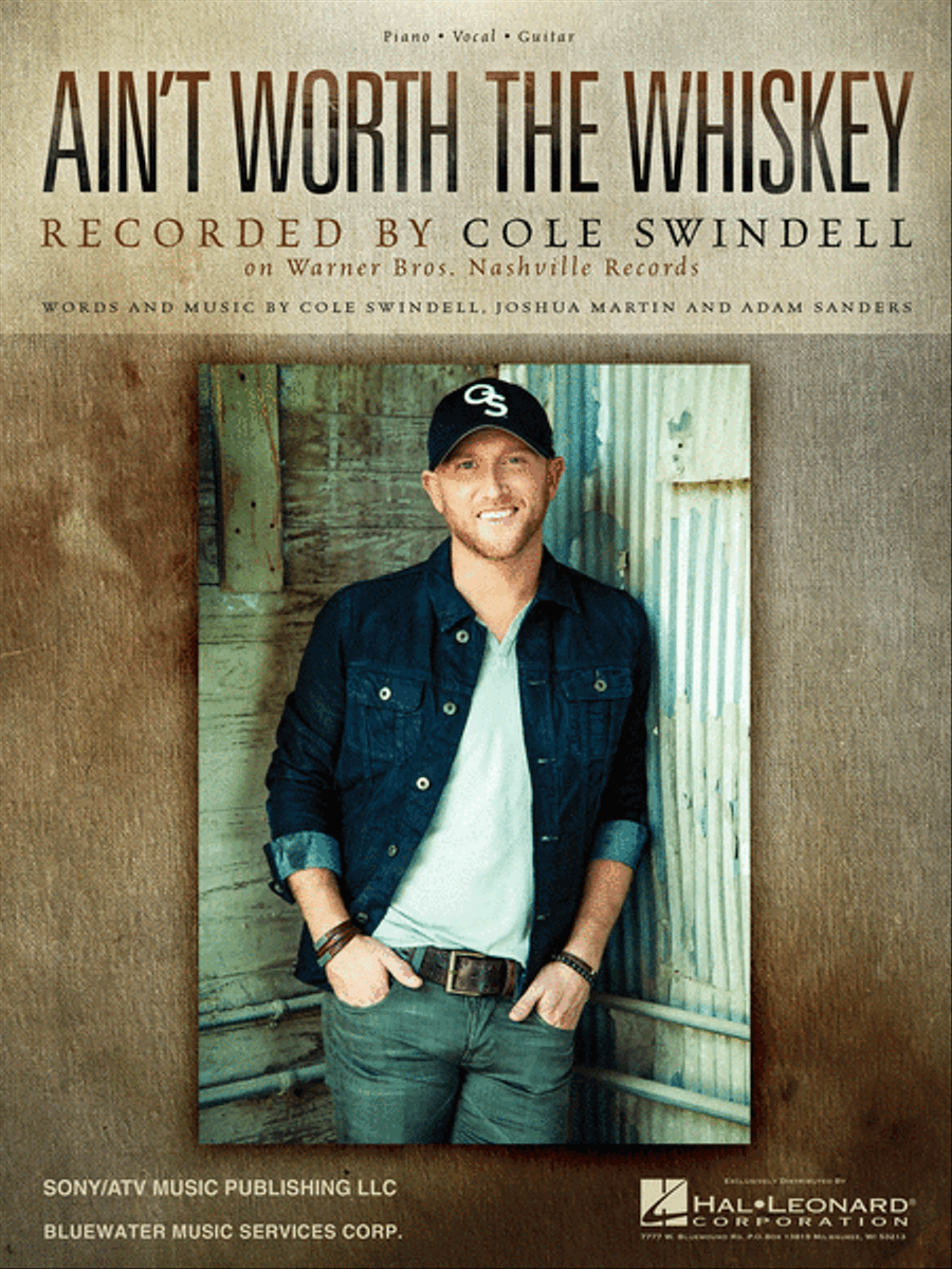 Ain't Worth the Whiskey Piano, Vocal, Guitar scores gallery preview page 1