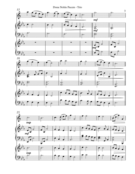 Dona Nobis Pacem, Trio for Eb Alto Saxophone, Harp, Piano image number null