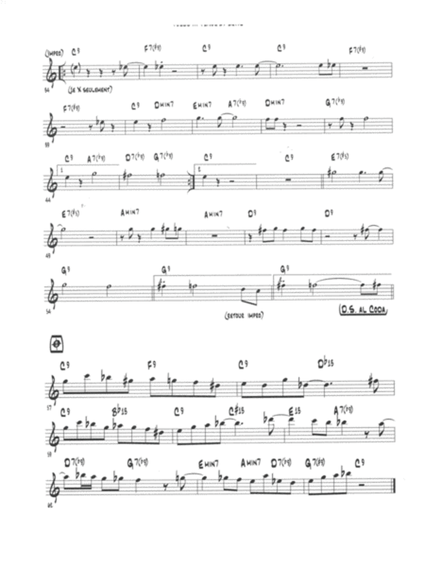 Tordu (pour saxo. Alto - Ténor 1 et 2, - Baryton - guitare- contrebasse et batterie - Score Only image number null