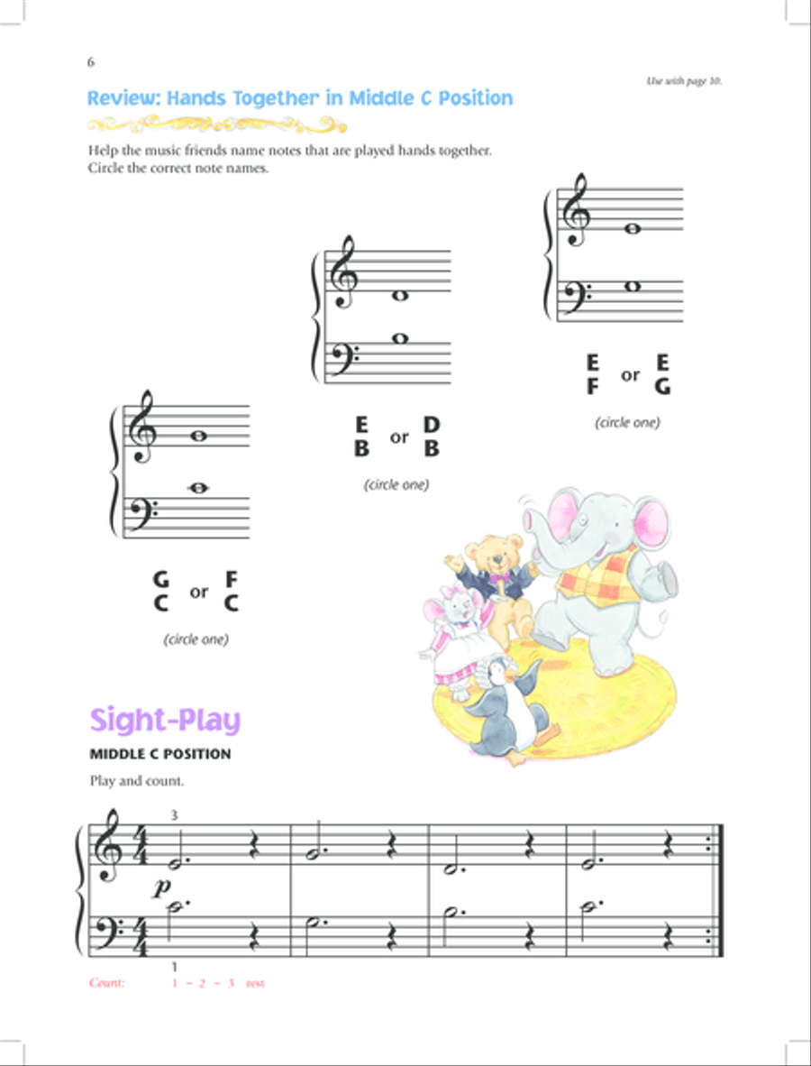 Music for Little Mozarts Notespeller & Sight-Play Book, Book 4 Piano Method scores gallery preview page 9