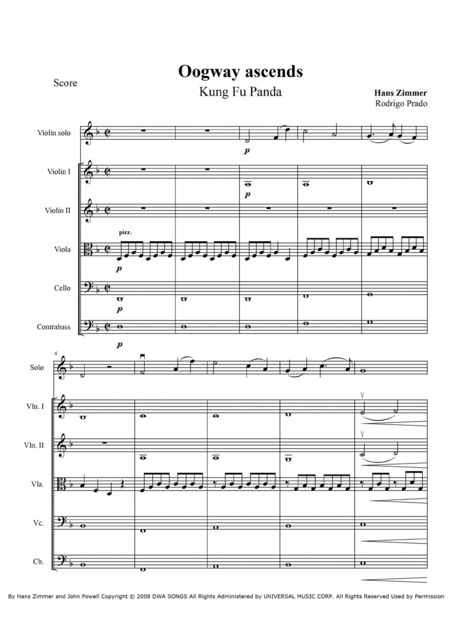 Oogway Ascends Oogway Ascends Chamber Music scores gallery preview page 1