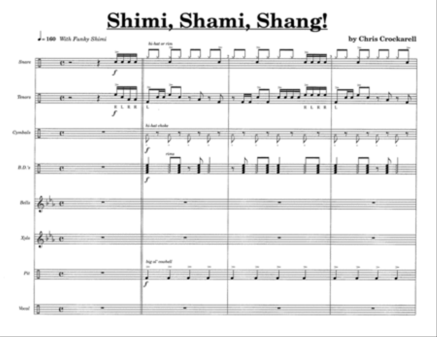 Shimi-Shami-Shang! w/Tutor Tracks Percussion Ensemble scores gallery preview page 3
