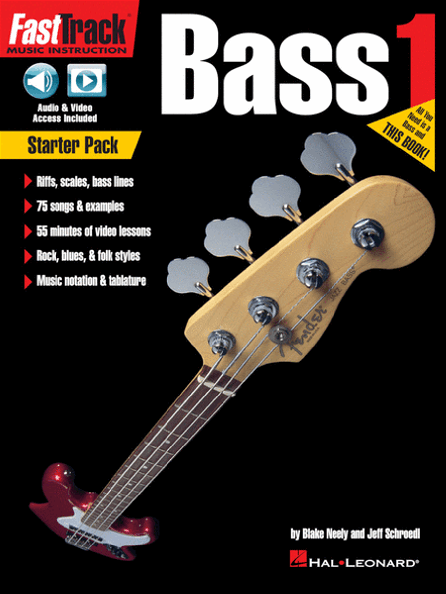 FastTrack Bass Method – Starter Pack Bass Guitar Tablature scores gallery preview page 1
