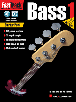 Book cover for FastTrack Bass Method – Starter Pack