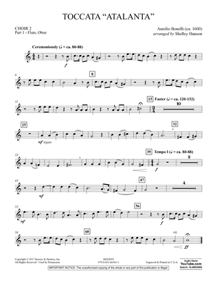 Toccata ("Atalanta") - Choir 2-Pt 1-Flute, Oboe