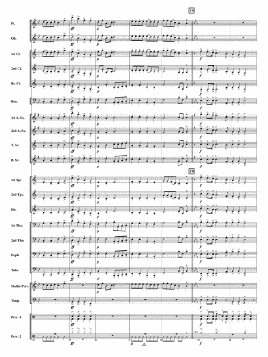 Christmas Can-Can Christmas Can-Can Concert Band scores gallery preview page 4