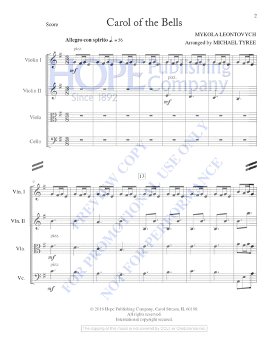A String Quartet Christmas String Quartet scores gallery preview page 3