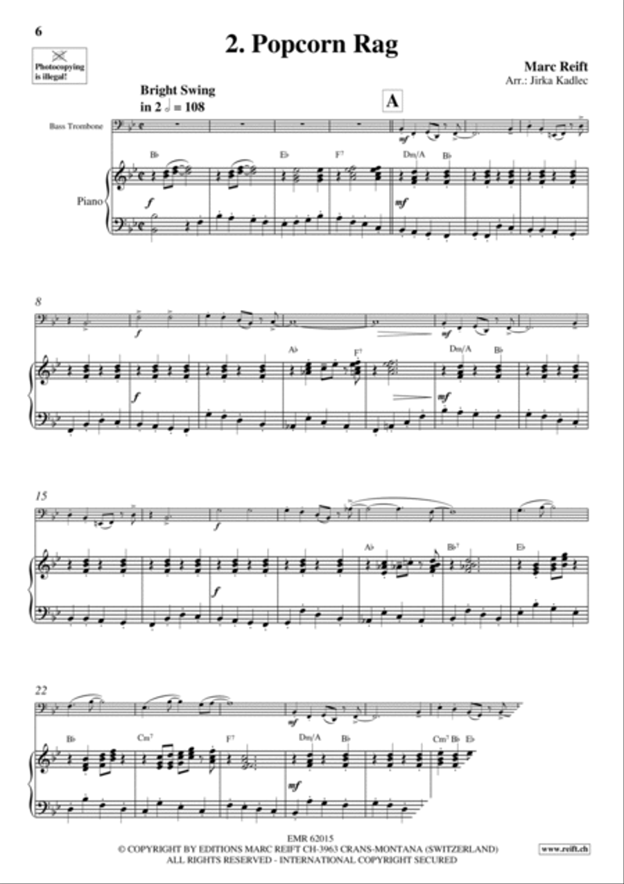 10 Golden Party Solos 10 Golden Party Solos Bass Trombone scores gallery preview page 5