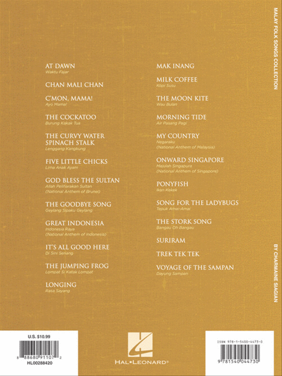 Malay Folk Songs Collection Piano Method scores gallery preview page 6