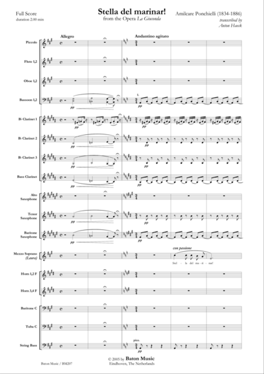 Stella del marinar! Concert Band scores gallery preview page 2